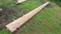 Reclaimed pitch pine beams