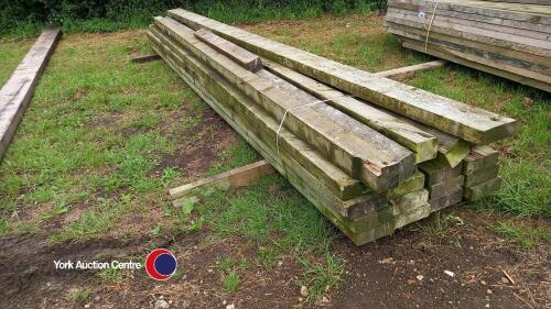 Bundles of timber purlings