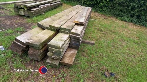 Bundles of timber purlings