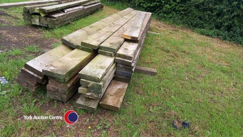 Bundles of timber purlings