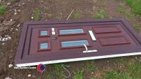UPVC external door with keys, key in office