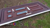 UPVC external door with keys, key in office - 2