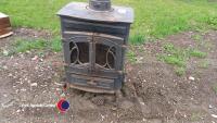 Log burner with back boiler