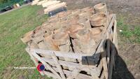 Pallet of clay drain pipes - 4