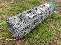 1 roll of 50m Rylock one C8/80/15 fencing wire, unused - 3
