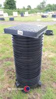 Drainage inspection chamber 1.2m deep 100mm pipes and cover - 2
