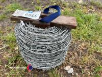 Sentinel barbed wire, 2.5mm galvanised, 200m roll, unused - 3