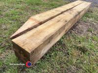 2 x 8in wooden gate posts, 8ft, 2.4m long - 3