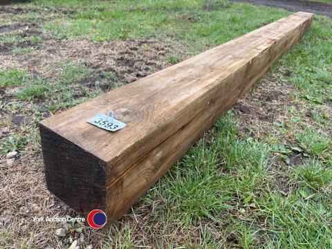 8in wooden gate post, 12ft, 3.8m long