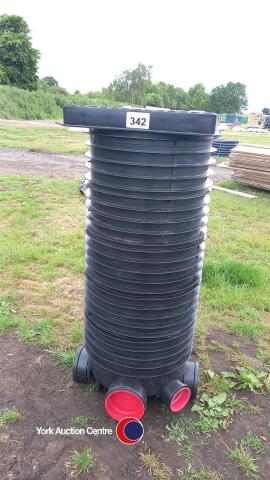 Drainage inspection chamber 1.2m deep 150mm pipes and cover