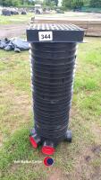 Drainage mini inspection chamber 1.0m deep 100mm pipes and cover