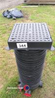 Drainage mini inspection chamber 1.0m deep 100mm pipes and cover - 2
