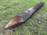 Telegraph pole gate post, 7ft 2.2m long