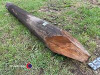 Telegraph pole gate post, 7ft 2.2m long - 2