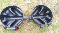 2 x drainage inspection chamber bases 100mm pipes - 2