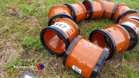 10 x drainage couplings 100mm diameter - 2