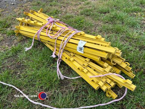 Electric fence stakes