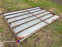 Galvanised cattle sheeted door