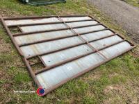 Galvanised cattle sheeted door - 3