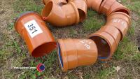 10 x drainage bends assorted 100mm diameter - 2