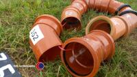 10 x drainage bends assorted 100mm diameter - 2