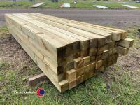 50 x fence posts 75 x 75 x 2400 - 4