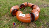 6 x drainage bends 90 deg small radius 100mm diameter - 2