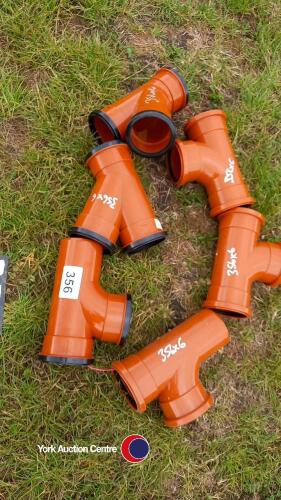 6 x drainage junctions 100mm diameter