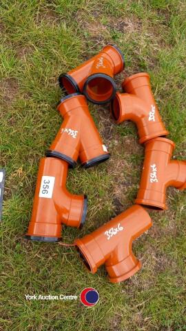 6 x drainage junctions 100mm diameter