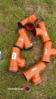 6 x drainage junctions 100mm diameter