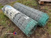 2 x rolls of heavy duty galvanised netting - 2