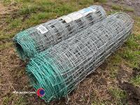 2 x rolls of heavy duty galvanised netting - 3