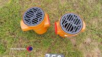 2 x compact drainage gully 100mm diameter - 2