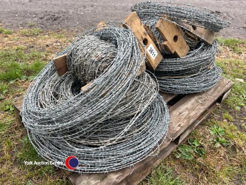 Pallet of barbed wire