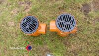 2 x compact drainage gully 100mm diameter - 2
