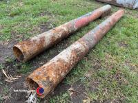 Pair of metal gate posts