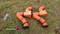 2 x drainage hopper and trap 100mm diameter