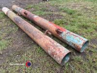 2 x metal gate posts - 2