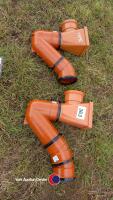 2 x drainage hopper and trap 100mm diameter