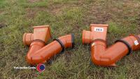 2 x drainage hopper and trap 100mm diameter - 2