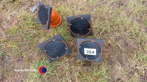 4 x drainage rodding points 100mm diameter