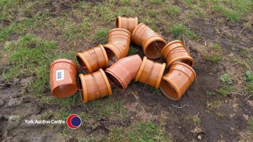 10 x drainage bends 150mm diameter