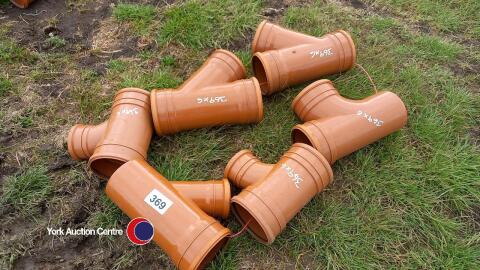 6 x drainage junctions 150mm diameter