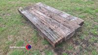 4 x railway sleepers