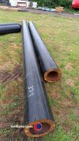2 lengths of steel insulated pipe work