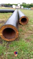 2 lengths of steel insulated pipe work - 2