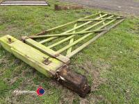 12ft wooden gate and post - 3