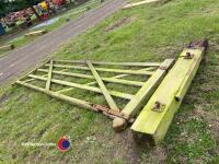 12ft wooden gate and post - 4