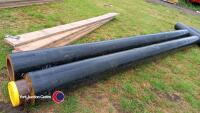 2 lengths of steel insulated pipe work