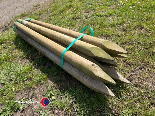 10 x 1.65m x 75mm fence posts, new